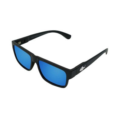 INSALT APEZMB-BL Angler Pro Ezi View Matte Black Polarized Recycled Sunglasses - Blue