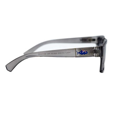 INSALT APEZTG-B Angler Pro Ezi View Transparent Grey Polarized Recycled Sunglasses - Black
