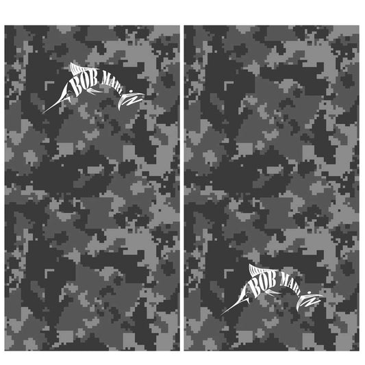 Bob Marlin Face Shield Digital Grey Camo