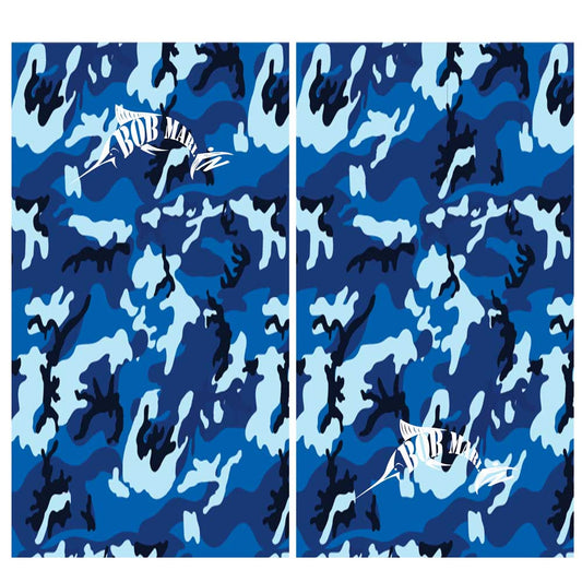Bob Marlin Face Shield Bob Camo Blue
