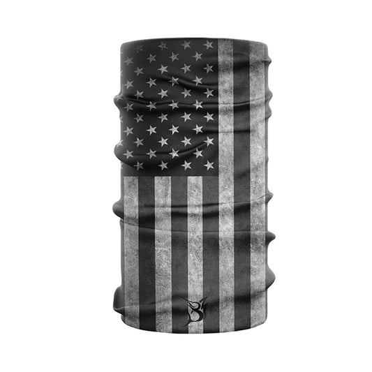 Bob Marlin Face Shield USA Flag - Grey