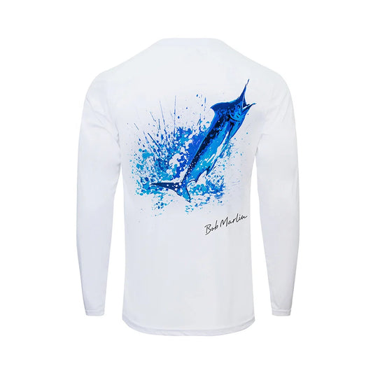قميص الأداء Ocean Marlin White