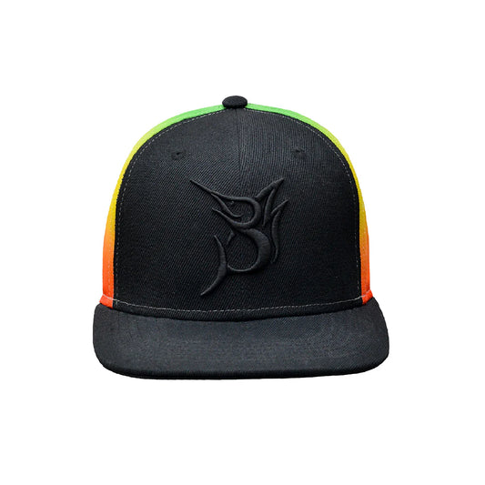Bob Marlin Snapback Hat Rasta