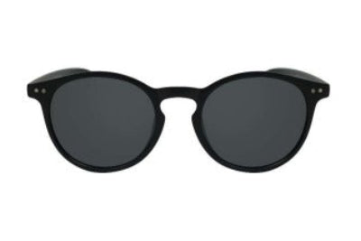 Black sunglasses on a white background