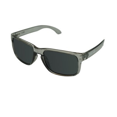 INSALT EXGB-TR-B Angler Pro Excalibur Transparent Grey Polarized Recycled Sunglasses - Black