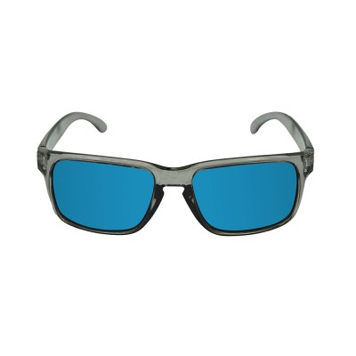 INSALT EXGB-TR-BL Angler Pro Excalibur Transparent Grey Polarized Recycled Sunglasses - Blue