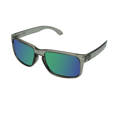 INSALT EXGB-TR-GR Angler Pro Excalibur Transparent Grey Polarized Recycled Sunglasses - Green