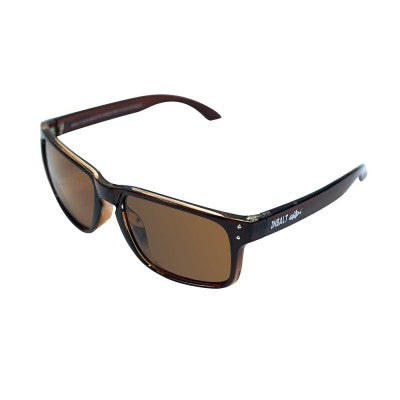 INSALT EXGBR-BR Angler Pro Excalibur Brown Polarized Recycled Sunglasses - Brown