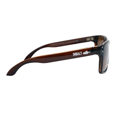 INSALT EXGBR-BR Angler Pro Excalibur Brown Polarized Recycled Sunglasses - Brown