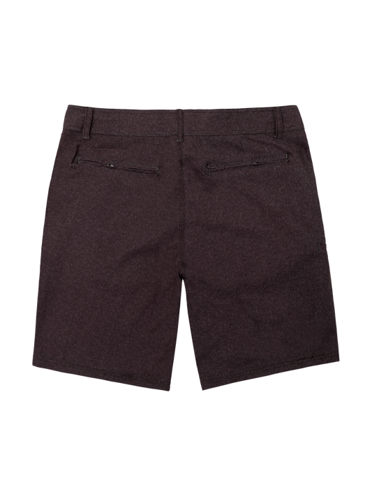 شورت هجين معاد تدويره باللون الأسود