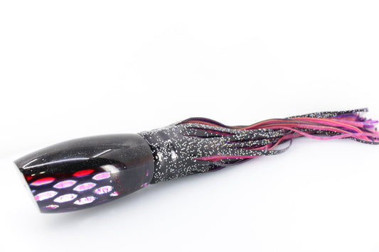 Coggin Lures Rainbow Ellipse Dichro Black-Red Back Maui Plunger 14" 13.8oz Skirted