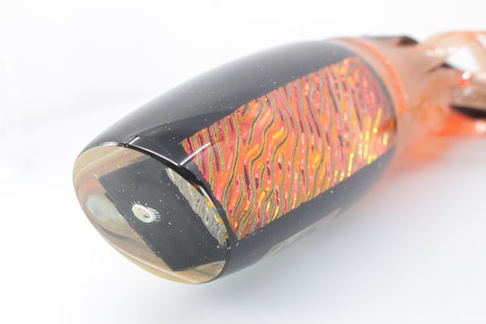 Marlin Magic Red-Orange Lava Black Magic Super Dog 16" 15oz Skirted