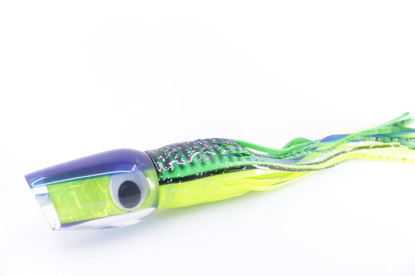 Marlin Magic Lime Green MOP Blue Back Doll Eyes Captain's Choice 14" 12.5oz Skirted