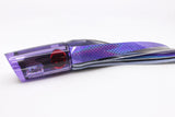 Aloha Lures Purple Mirrored Red Eyes Smash Bait 14" 12.2oz Fire Tailz Vinyl Wings