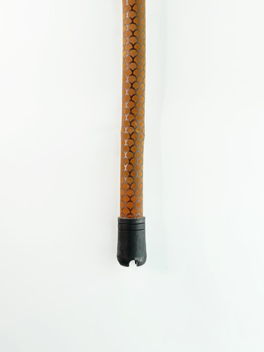 Dahunter Brown Bamboo Gaff With Black And Brown Warped