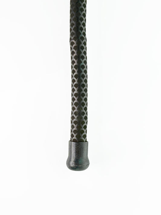 Dahunter Black-Wrapped Bamboo Gaff with Crisscross Grip, 6Ft Shaft and 2.5-Inch Tiller Hook