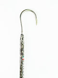Dahunter Camouflage Carbon Fiber Gaff with Black Textured Grip and Wrist Strap, 6Ft Shaft and 3-Inch Tiller Hook