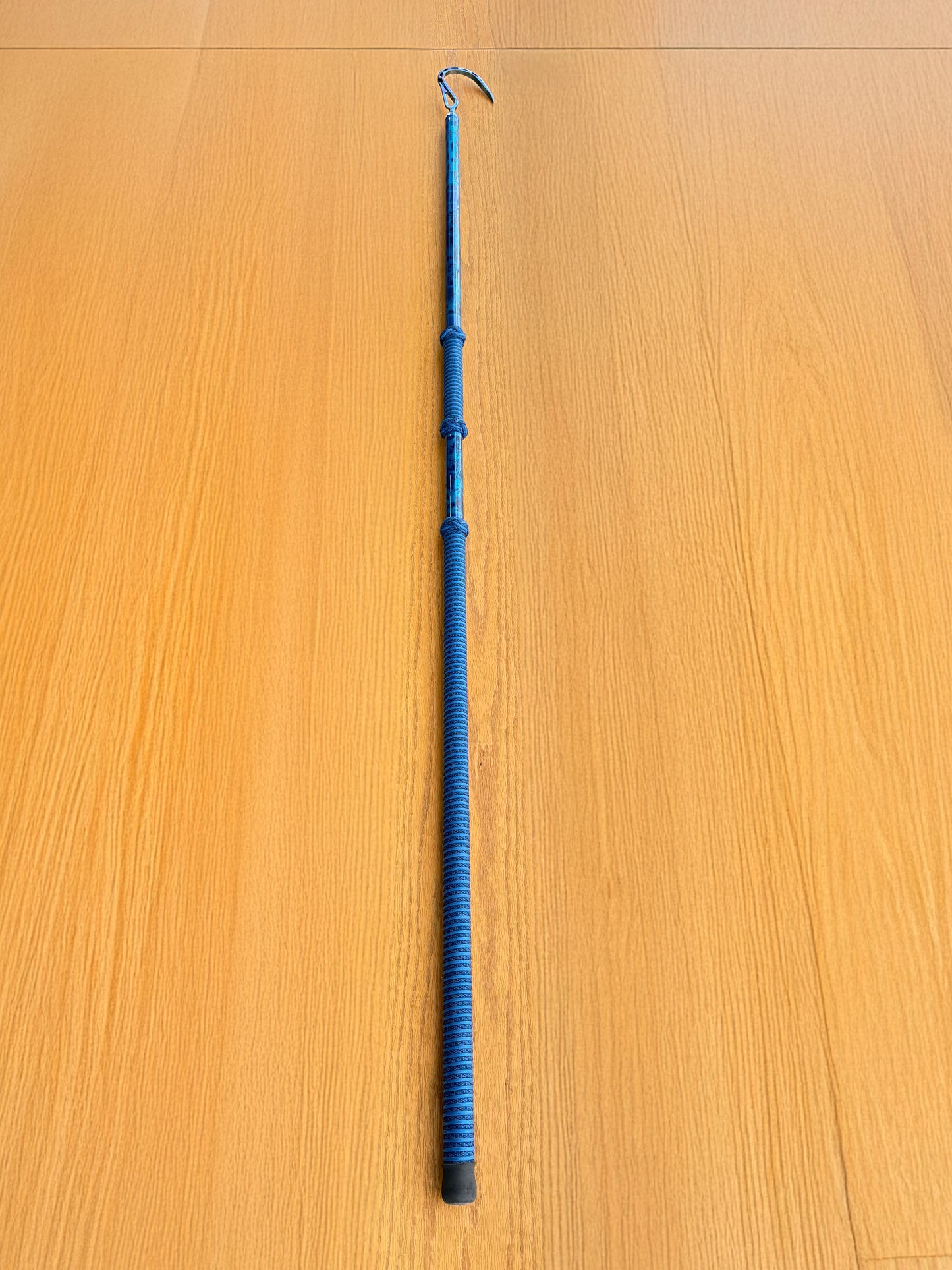 Dahunter Carbon Fiber Gaff with Blue-Wrapped Grip and Titanium 3-Inch Hook, 6Ft Sh