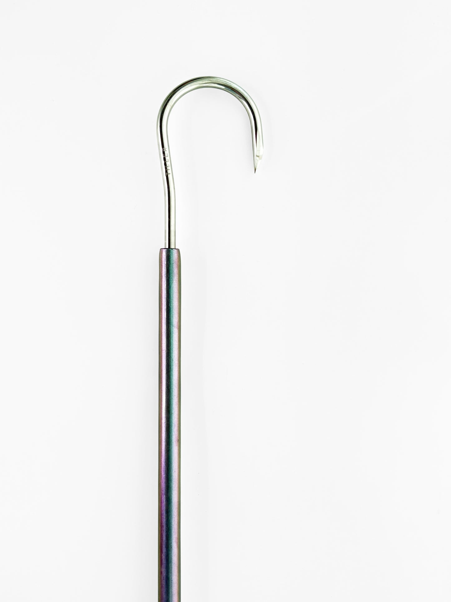 Dahunter Carbon Fiber Gaff with Black and Purple Grip, Holographic Shaft, and 2.5-Inch Tiller Hook, 6Ft Length