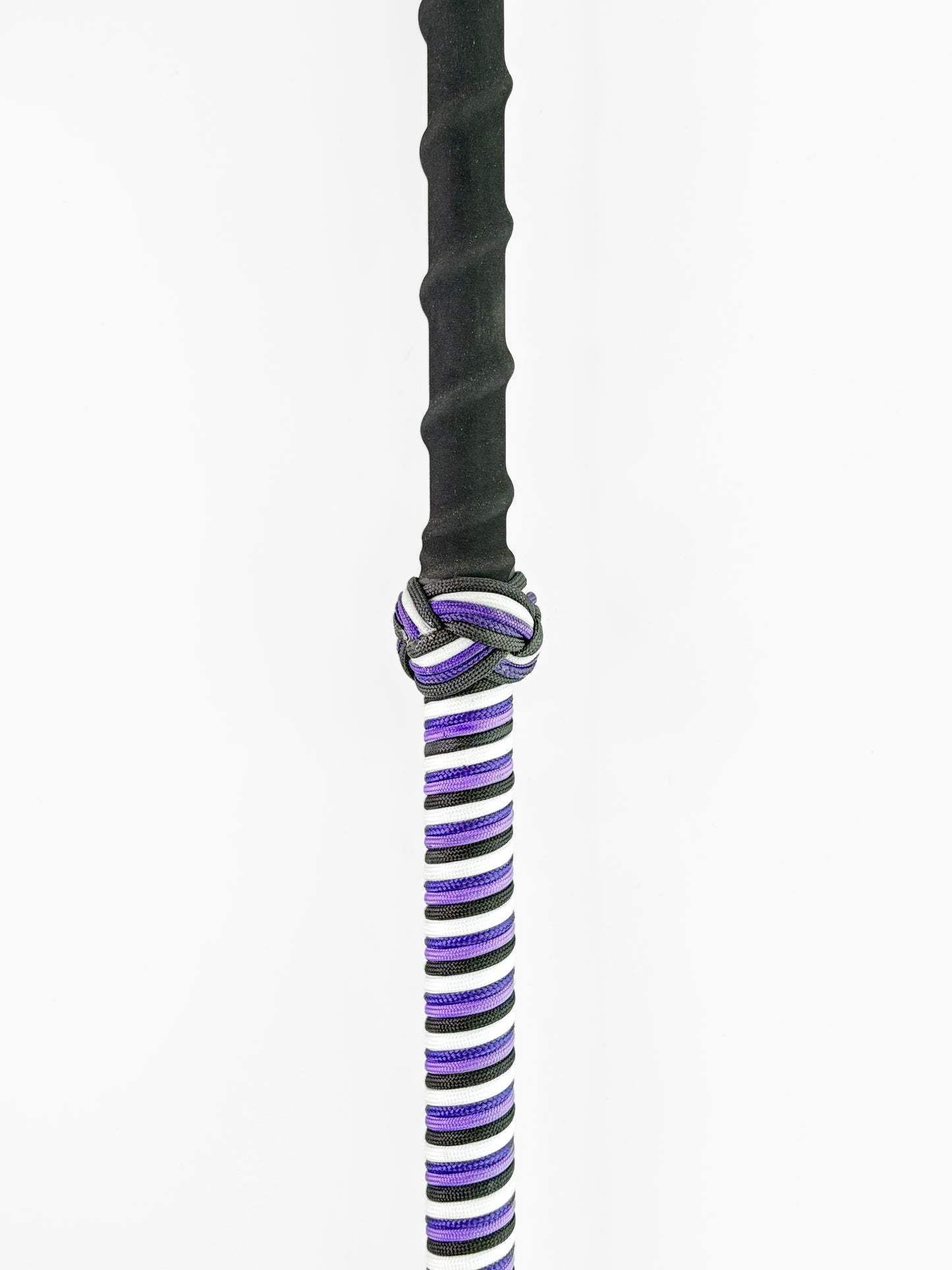 Dahunter Carbon Fiber Gaff with Black and Purple Grip, Holographic Shaft, and 2.5-Inch Tiller Hook, 6Ft Length