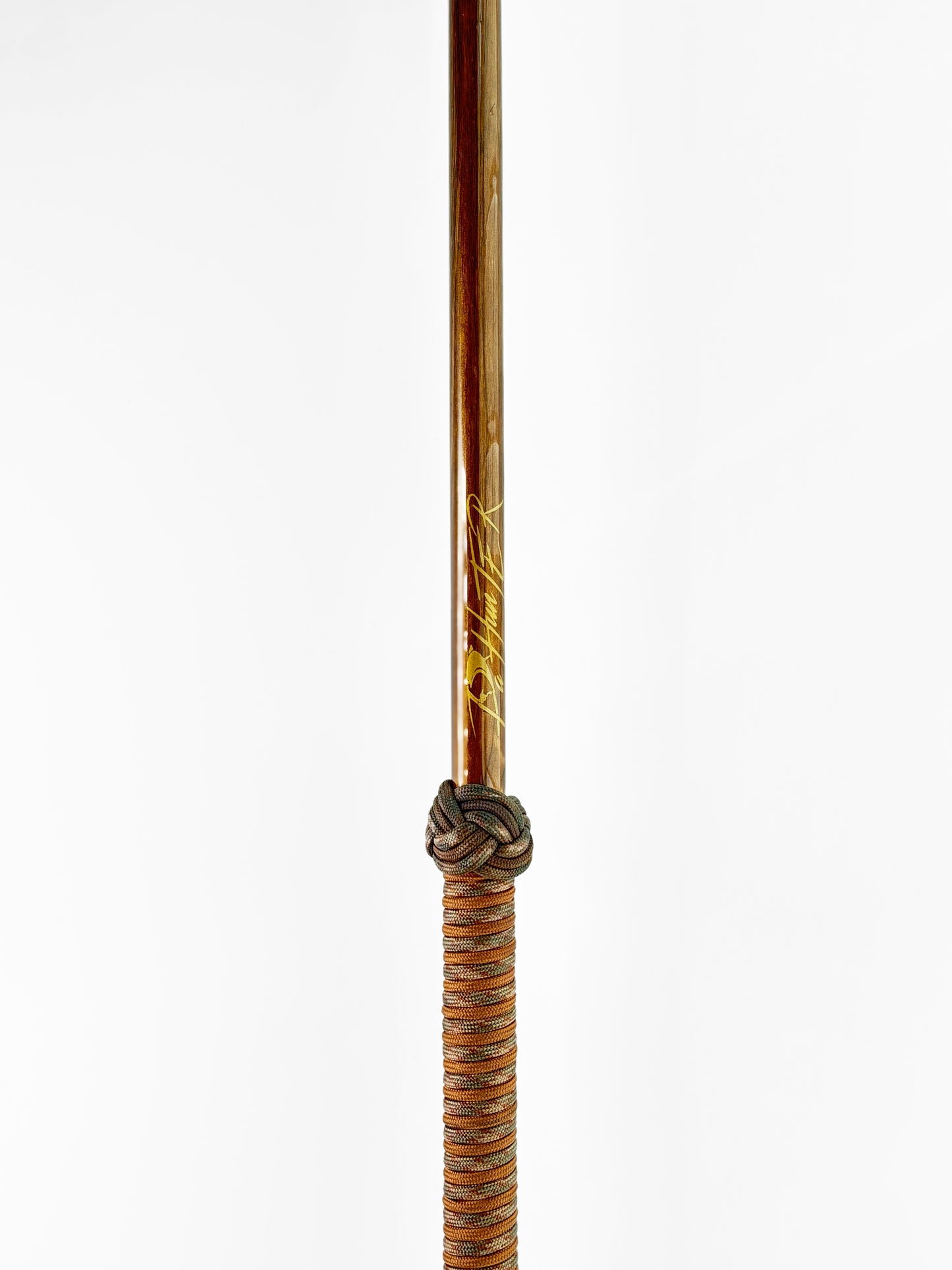 Dahunter Carbon Fiber Gaff with Orange-Brown Cord Wrap, 6Ft Shaft and 2-Inch Tiller Hook