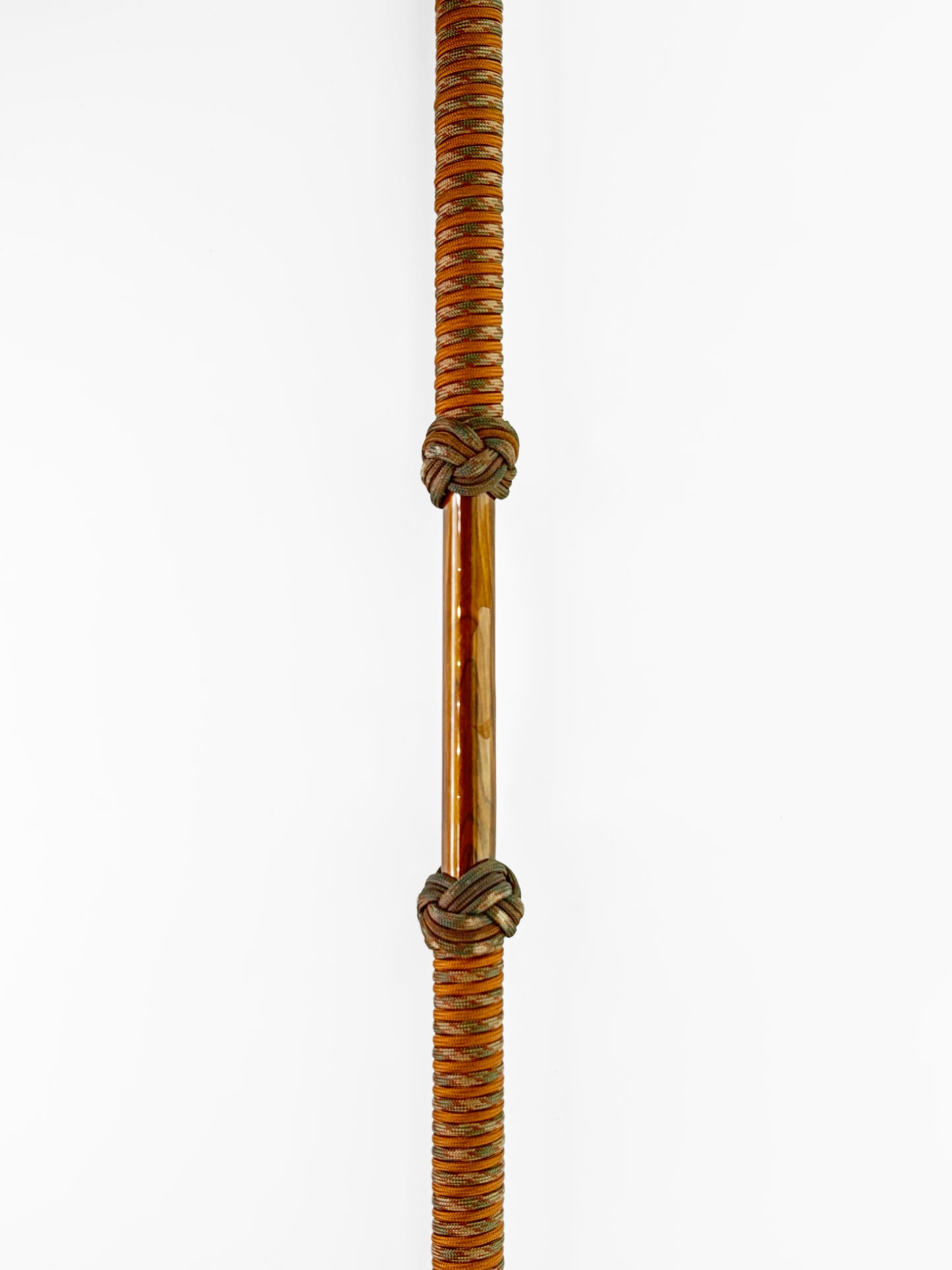 Dahunter Carbon Fiber Gaff with Orange-Brown Cord Wrap, 6Ft Shaft and 2-Inch Tiller Hook