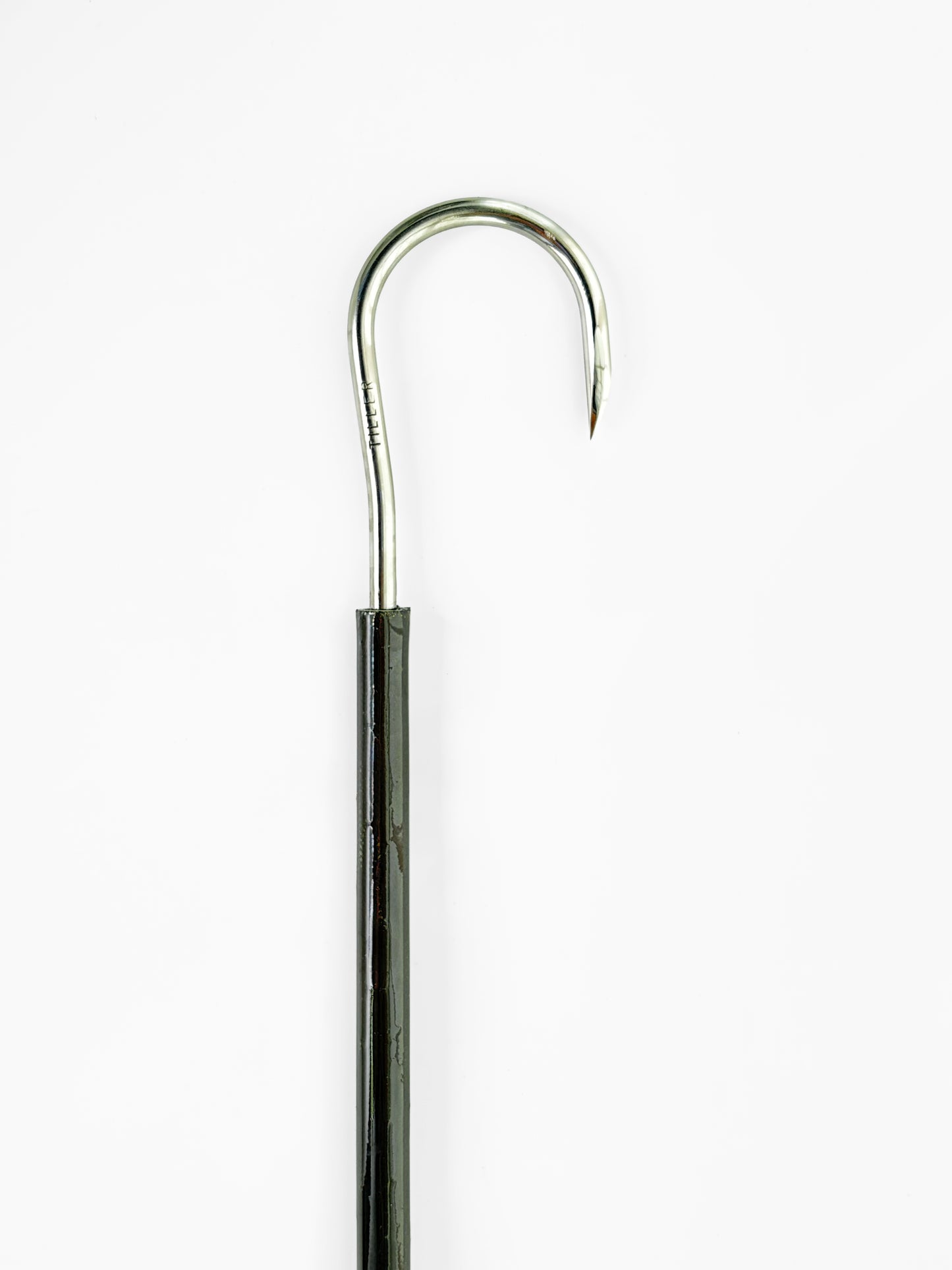 Dahunter Carbon Fiber Gaff with Green Shaft and Black Grip, 6Ft Length and 2.5-Inch Tiller Hook