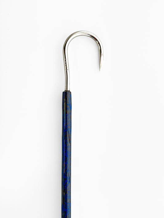 Dahunter Carbon Fiber Gaff with Black and Blue Grip, 6Ft Shaft and 2-Inch Tiller Hook