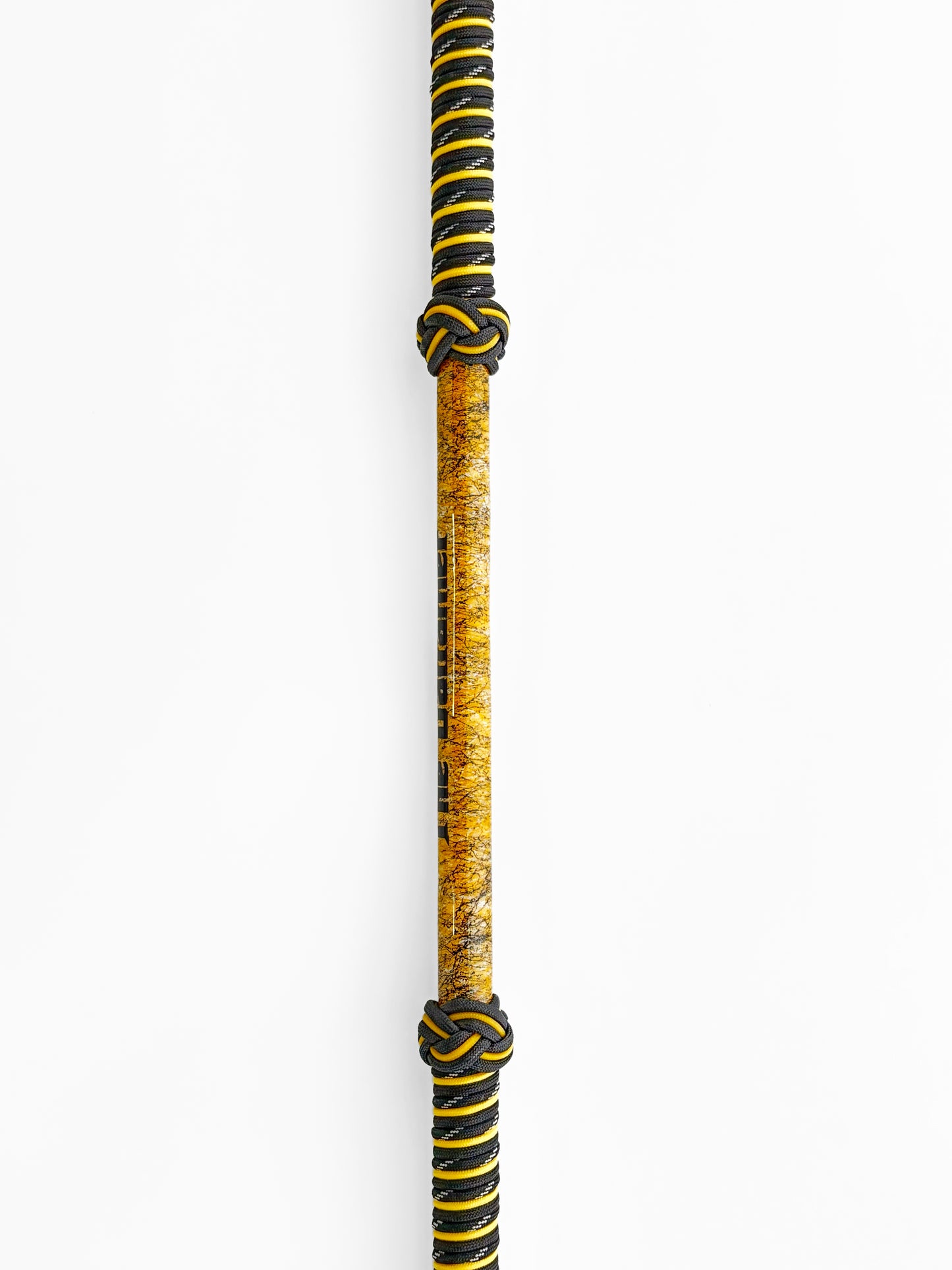 Dahunter Carbon Fiber Gaff with Yellow and Black Wrap, 4Ft Shaft and 2-Inch Tiller Hook