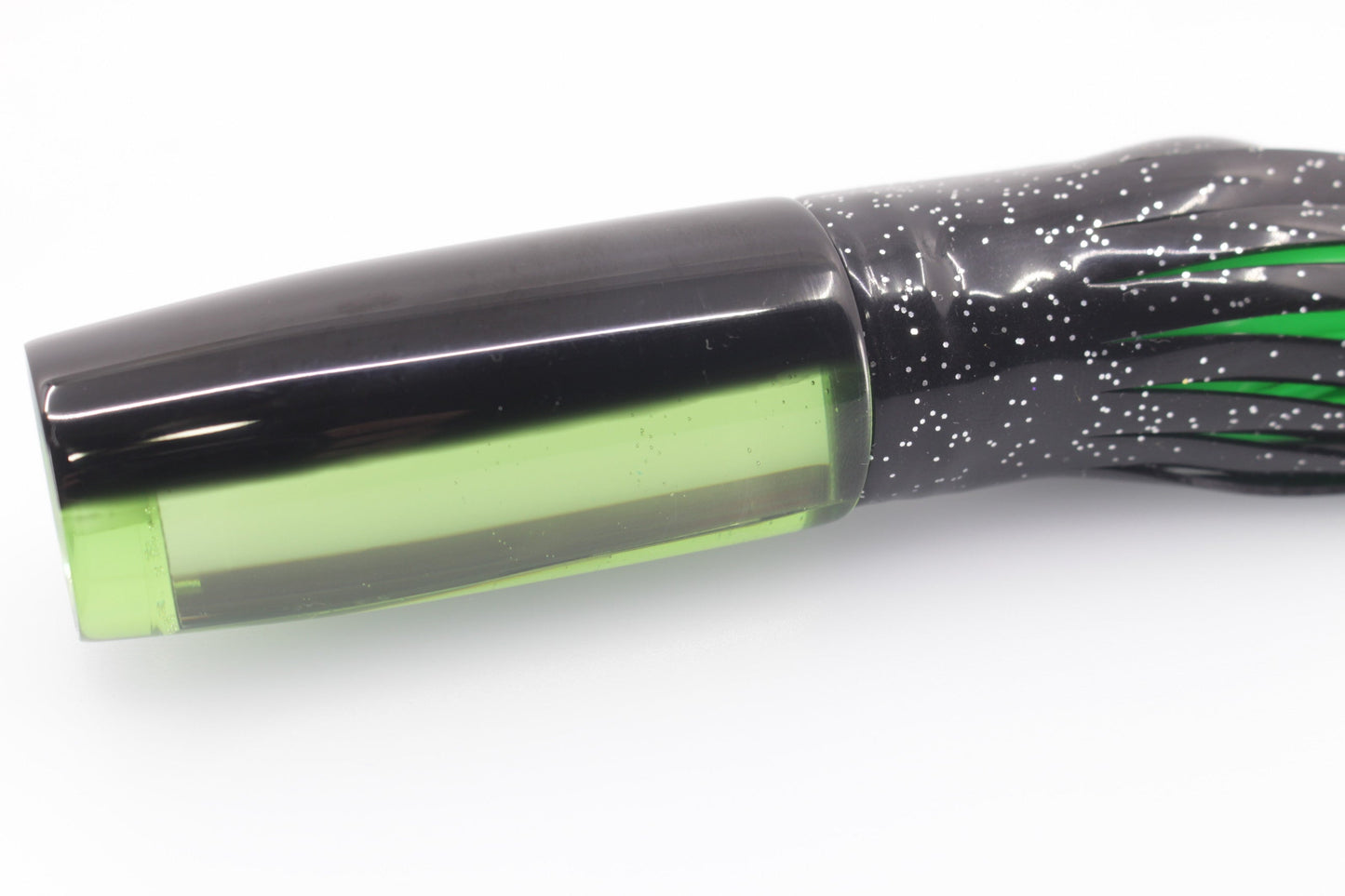 Marlin Magic Green Mirrored-Rainbow Black Back Medium Hard Head 9" 5oz Skirted