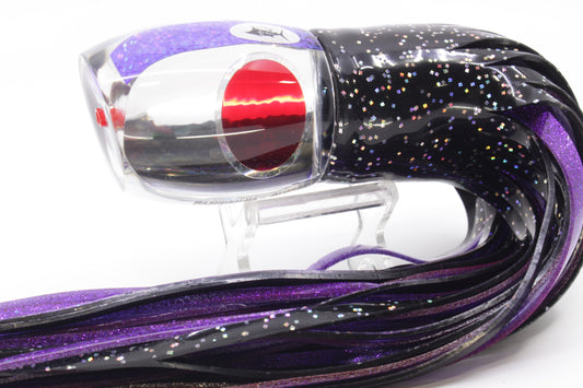 Aloha Lures Mirrored Purple Rainbow Back Bamboocha 12" 11.5oz Skirted