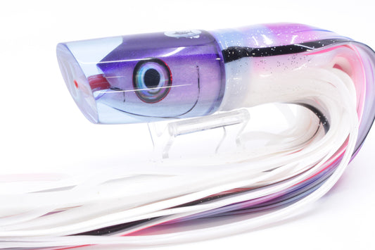 Aloha Lures Ice Blue Purple Back "Scared $#!Tless" Baby Smash Bait 12" 12oz Skirted Gay Bob
