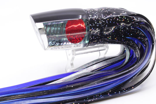 Marlin Magic Blue-Purple Abalone Black Back Red Eyes Ruckus 12" 11oz Skirted