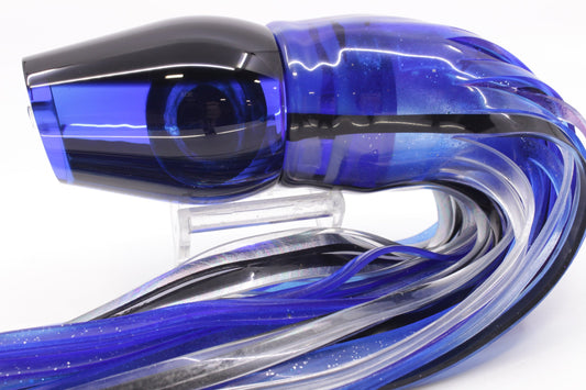 Moyes Lures Blue Pearl Black Back Large Sumo 14" 13.8oz Skirted Blue Skipjack