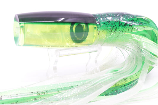 Moyes Lures Chartreuse MOP Green Back Medium Shotgun 10" 6.2oz Skirted Mahi