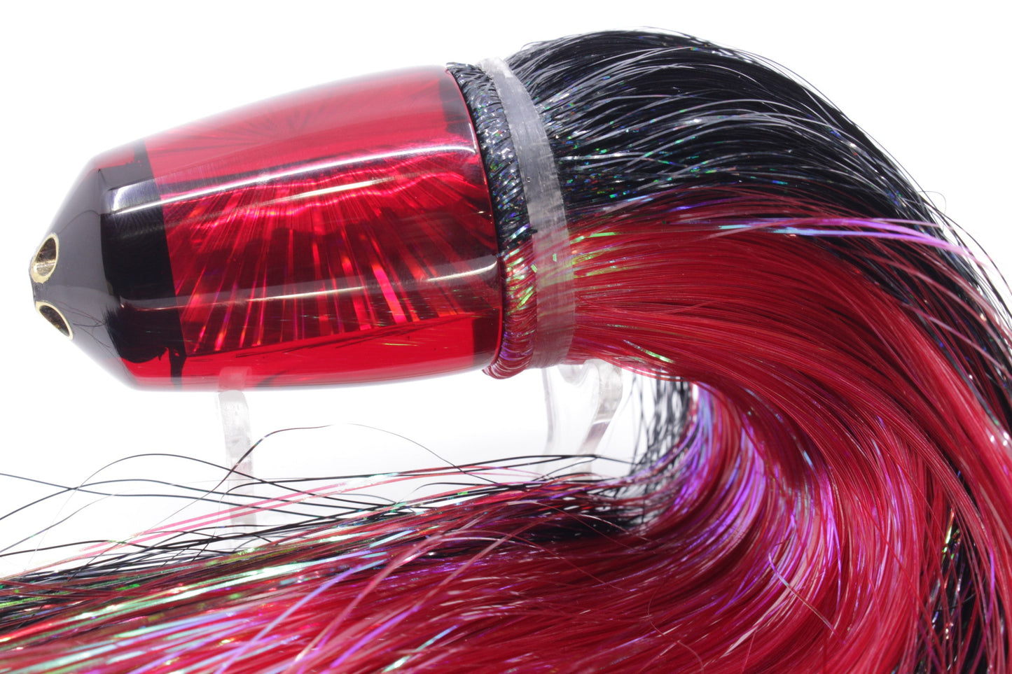 Koya Lures Red Starburst 4-Hole Bullet 9"+ 7oz Strobez Black-Red