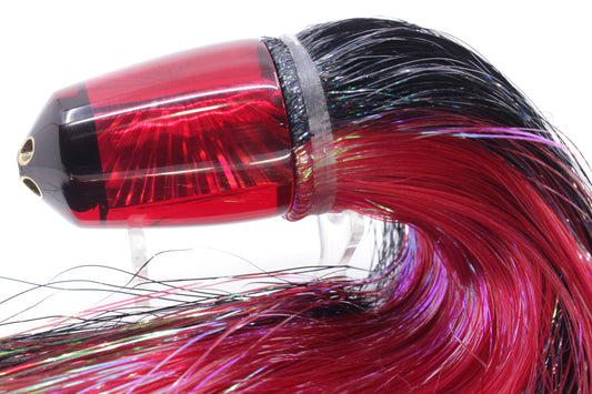 Koya Lures Red Starburst 4-Hole Bullet 9"+ 7oz Strobez Black-Red