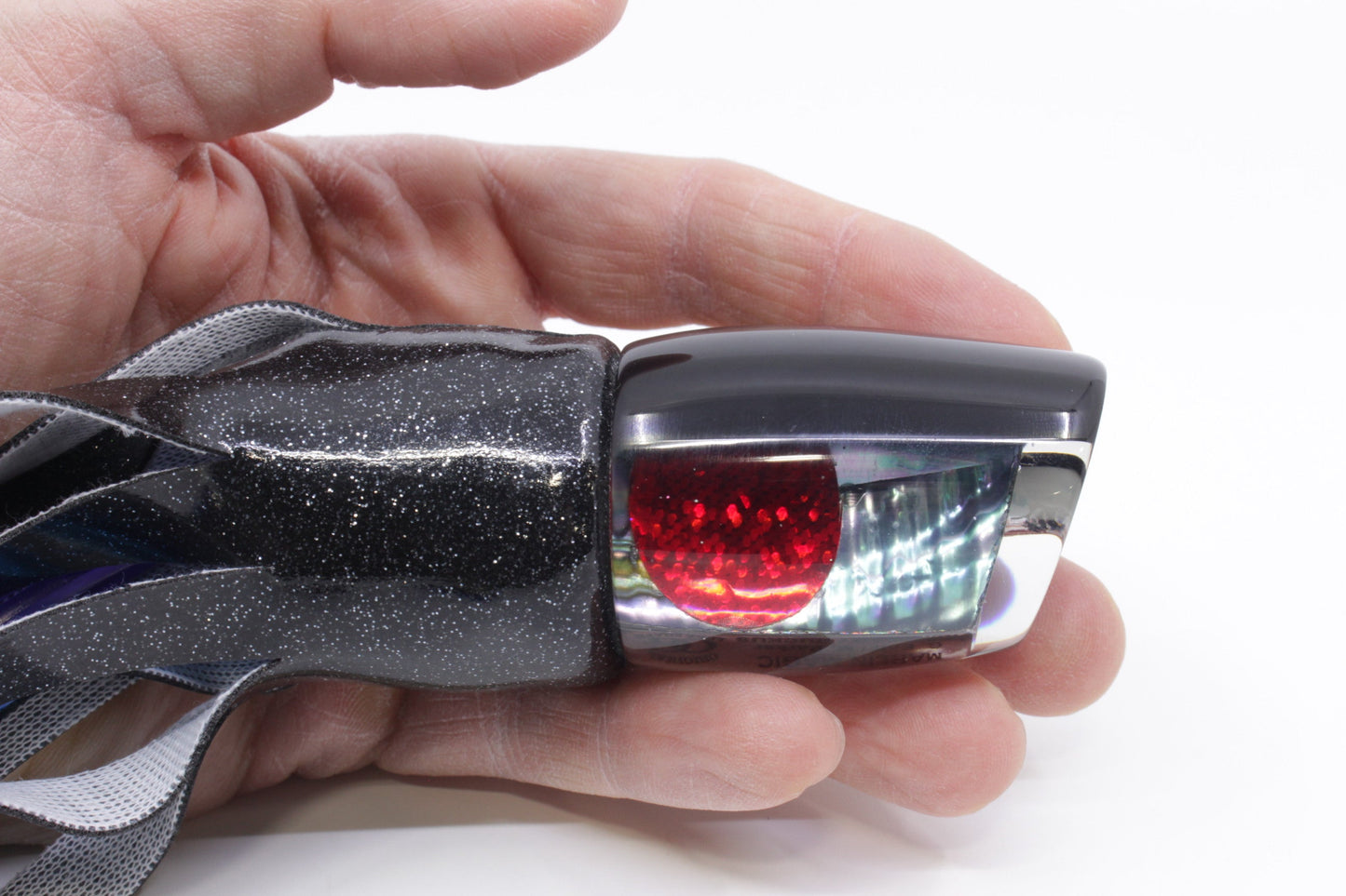 Marlin Magic Blue-Purple Abalone Black Back Red Eyes Baby Ruckus 10" 5.5oz Vinyl GZE