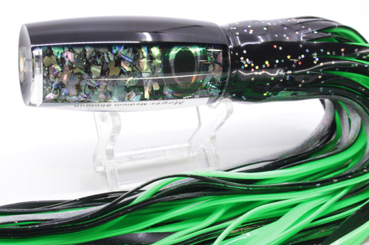 Moyes Lures S&P Black Back Medium Shotgun 10" 6.2oz Skirted Black/Green