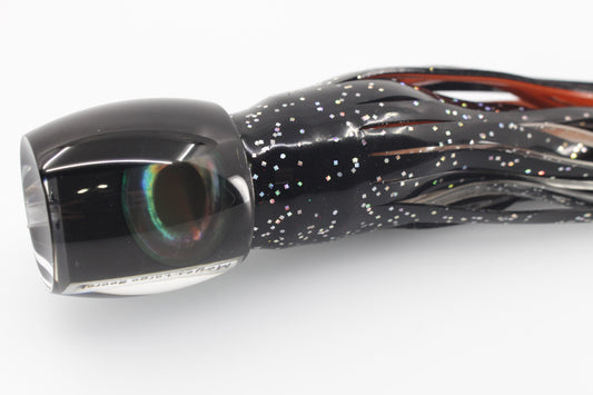 Moyes Lures Black Death Large Secret 12" 6.5oz Skirted Black-Root Beer