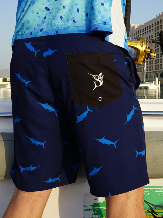 Bob Marlin Board Shorts Blue Marlin