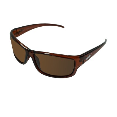 INSALT MITBR-BR Angler Pro Mission Transparent Brown Polarized Recycled Sunglasses - Brown