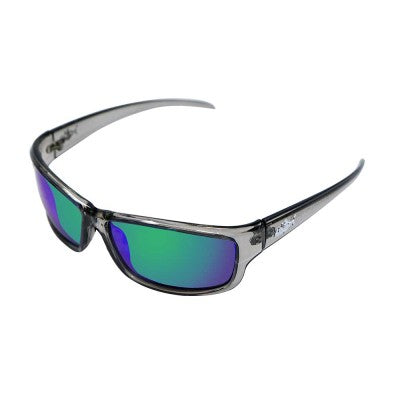 INSALT MITG-GR Angler Pro Mission Transparent Grey Polarized Recycled Sunglasses - Green