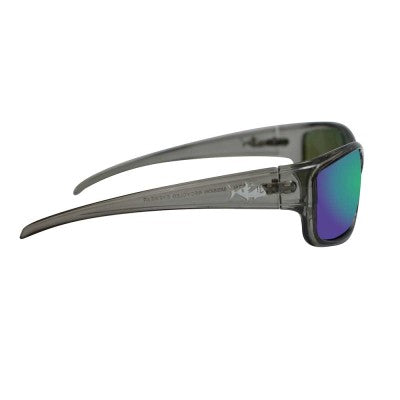 INSALT MITG-GR Angler Pro Mission Transparent Grey Polarized Recycled Sunglasses - Green