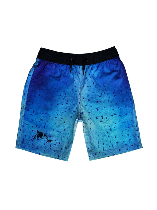 Bob Marlin Board Shorts Bob Mahi Blue - Youth