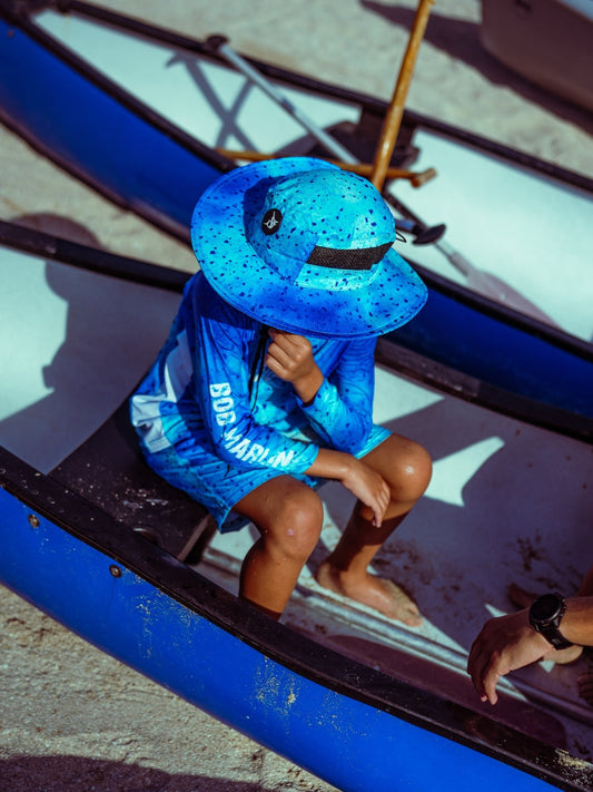 Bob Marlin Bucket Hat Bob Mahi Blue