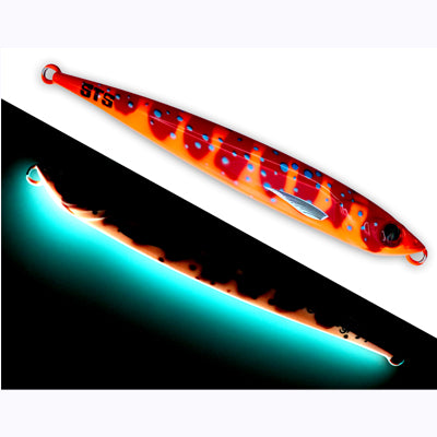 Sts Korosu Jigs - Metal Jig - GLOW GREEN GOLD SARDINE, 220G