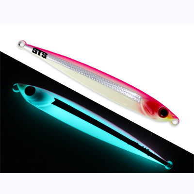 Sts Korosu Jigs - Metal Jig - GLOW PINK SILVER SARDINE, 220G