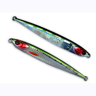 Sts Korosu Jigs - Metal Jig - GLOW GREEN GOLD SARDINE, 180G
