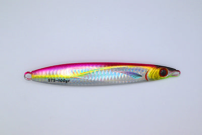 Sts Alfa-S Jigs - Metal Jig - GLOW RED HEAD ZEBRA, 100G